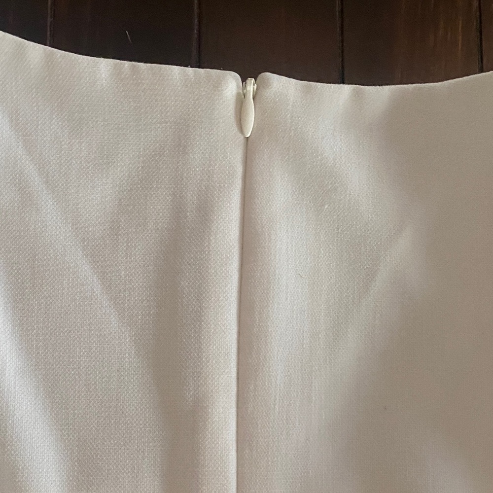 French Connection White Ruffle Mini Dress -Size 4 - Picture 8 of 11
